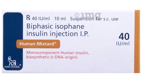 Human Mixtard Suspension for Injection 40IU/ml image