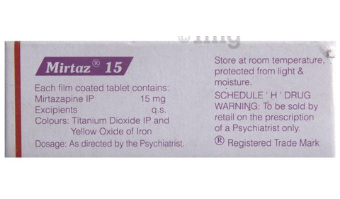 Mirtaz 15 Tablet image