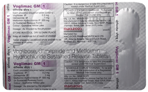 Voglimac GM 1 Tablet SR image Voglimac GM 1 Tablet SR image