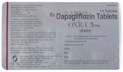 Oxra 5mg Tablet image