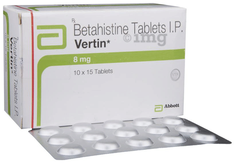 Vertin 8mg Tablet image