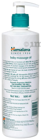 Himalaya Baby Massage Oil with Olive Oil Winter Cherry