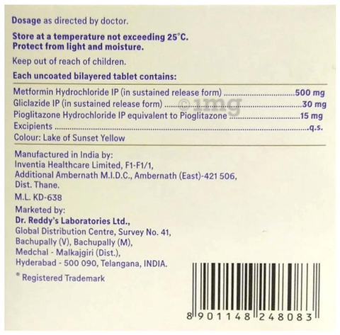 Reclimet-PG 30 Tablet SR image Reclimet-PG 30 Tablet SR image