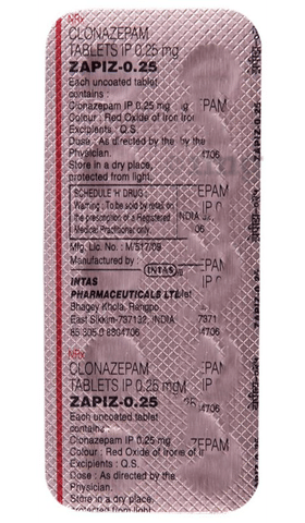 Zapiz 0.25 Tablet image