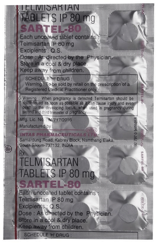 Sartel 80 Tablet image