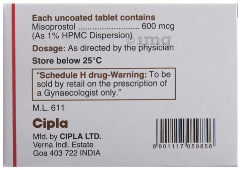 Misoprost 600 Tablet image