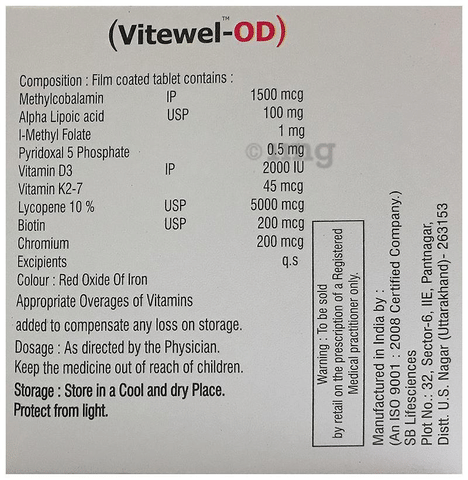 Vitewel OD Tablet image