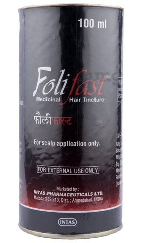 Folifast Medicinal Hair Tincture: Buy bottle of 100 ml Liquid at best price  in India | 1mg