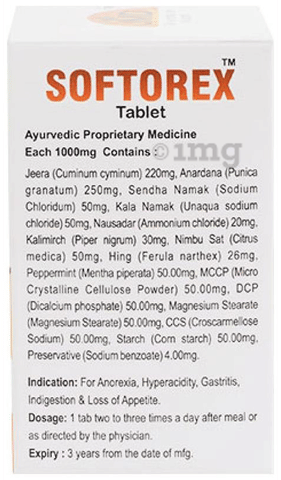 JMD Medico Softorex Tablet image JMD Medico Softorex Tablet image