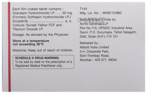 Prothiaden 50 Tablet image