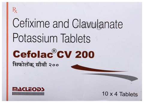 Cefolac CV 200 Tablet image