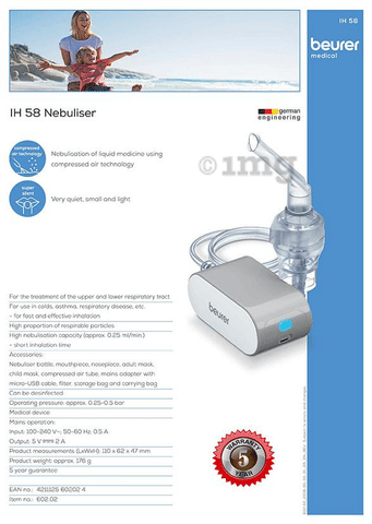 Beurer IH 58 Nebulizer Grey: Buy box of 1.0 Unit at 𝗯𝗲𝘀𝘁 Beurer IH 58 Nebulizer Grey: Buy box of 1.0 Unit at 𝗯𝗲𝘀𝘁