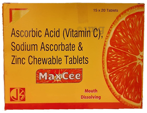 Maxcee Vitamin C Chewable Tablet Buy Strip Of Chewable Tablets At Best Price In India 1mg