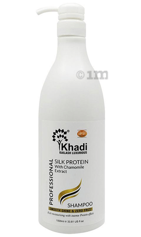 Khadi Kailash Luxurious Professional Silk Protein with Chamomile Extract  Shampoo: Buy pump bottle of 1000 ml Shampoo at best price in India | 1mg
