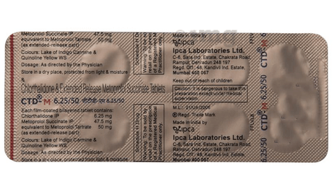 CTD-M 6.25/50 Tablet ER image