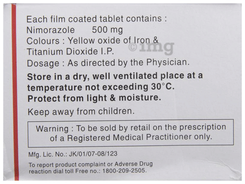 Nimorazol Tablet image