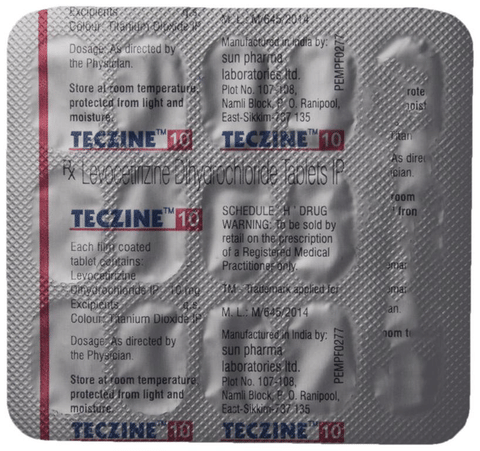 Teczine 10 Tablet image