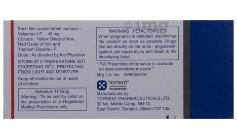 Valzaar 40 Tablet image