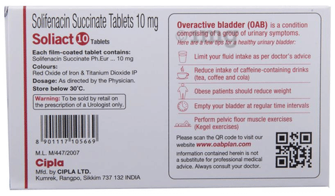 Soliact 10 Tablet image Soliact 10 Tablet image