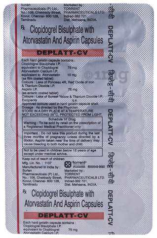 Deplatt Cv Capsule View Uses Side Effects Price And Substitutes 1mg
