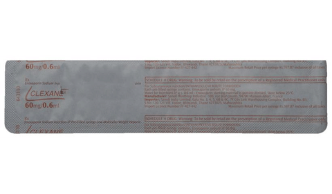 Clexane 60mg Injection (0.6ml Each) image