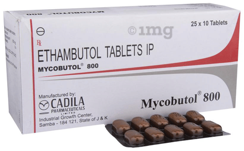 Mycobutol 800 Tablet image