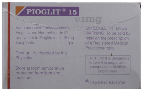 Pioglit 15 Tablet image