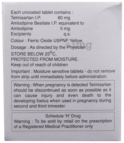 Telday 80 AM Tablet image