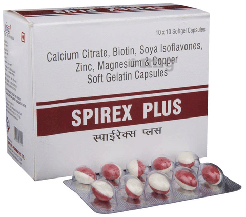 Spirex Plus Softgel Capsule Buy strip of 10.0 soft gelatin