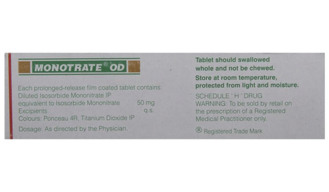 Monotrate OD Tablet PR image