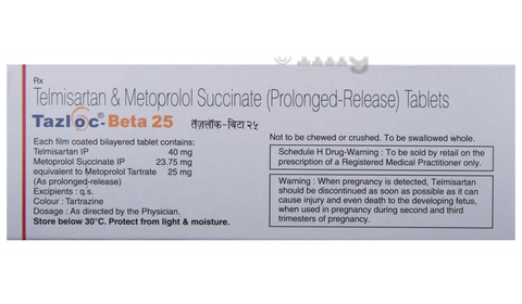 Tazloc-Beta 25 Tablet PR image