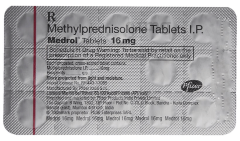 Medrol 16mg Tablet image