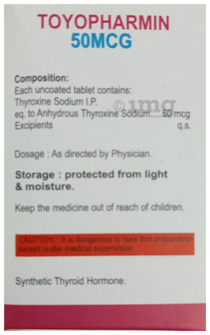 Toyopharmin 50mcg Tablet image Toyopharmin 50mcg Tablet image