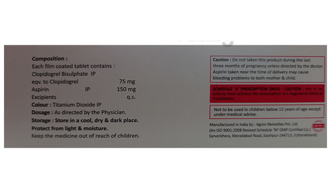 Clopidox-AS 75/150 Tablet image