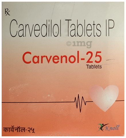 Carvenol 25 Tablet image