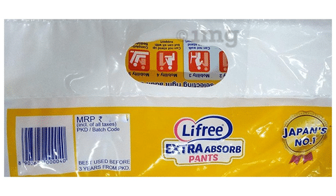 Lifree Extra Absorb Adult Diaper Pants Unisex Medium size 10 Pieces Waist  size 6085 cm  2433 Inches New version  Amazonin Health  Personal  Care
