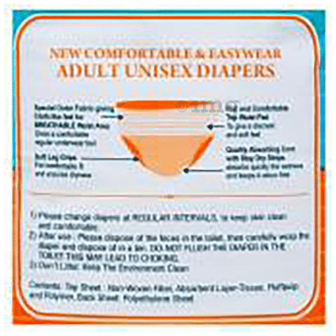 Comfrey Adult Easywear Diaper XXL Buy packet of 10.0 diapers at