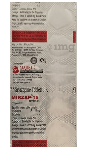 Mirzap 15 Tablet image Mirzap 15 Tablet image