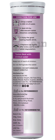 Nutrasium L-Glutathione 500 mg Effervescent Tablets (15 Each) For Skin Whitening, Glow & Reduce Dark Spot Blueberry: Buy combo pack of 3.0 bottles at best price in India | 1mg Nutrasium L-Glutathione 500 mg Effervescent Tablets (15 Each) For Skin Whitening, Glow & Reduce Dark Spot Blueberry: Buy combo pack of 3.0 bottles at best price in India | 1mg