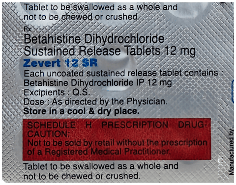 Zevert 12 SR Tablet image