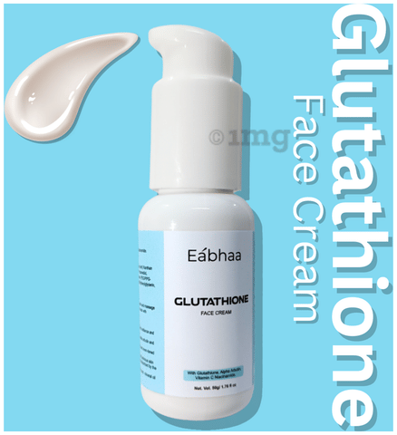 Eabhaa Glutathione Face Cream: Buy pump bottle of 50.0 gm Cream at best price in India | 1mg Eabhaa Glutathione Face Cream: Buy pump bottle of 50.0 gm Cream at best price in India | 1mg