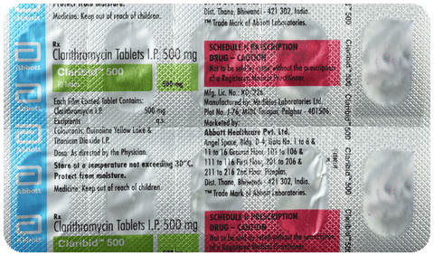 Claribid 500 Tablet image Claribid 500 Tablet image