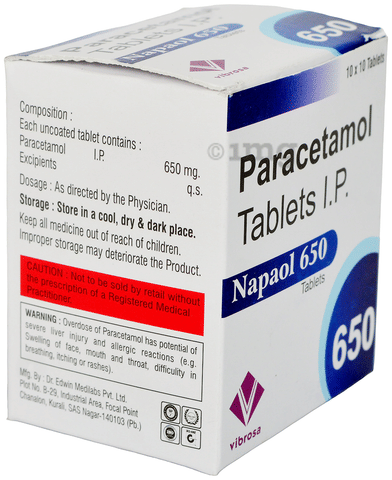 Napaol 650 Tablet image Napaol 650 Tablet image