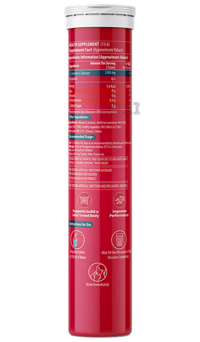 Naturyz L Carnitine Effervescent Tablets 2400 mg for Energy, Endurance,  Performance & Recovery (15 Each) Water Melon Masala: Buy combo pack of 2.0  bottles at best price in India | 1mg