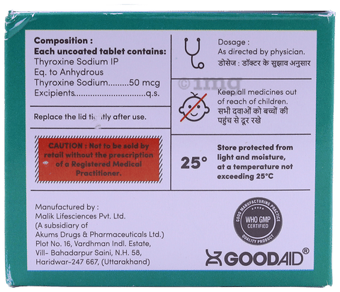 Thyrogood 50 Tablet image
