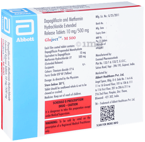 Gluject-M 500 Tablet ER image Gluject-M 500 Tablet ER image