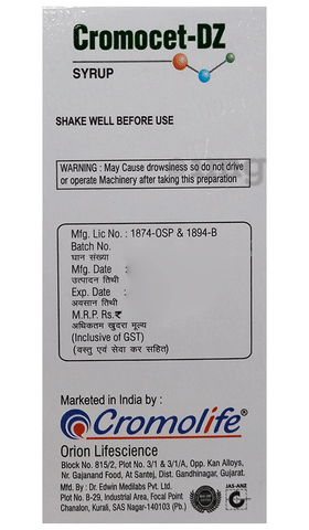 Cromocet-DZ Syrup Mango image