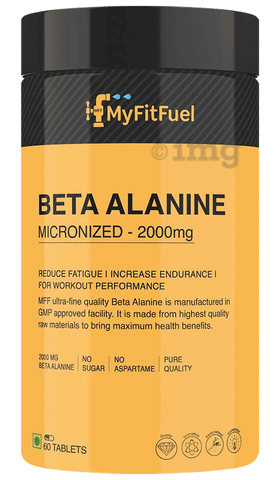 MyFitFuel Beta Alanine Micronized 2000mg Unflavoured Tablet: Buy bottle of  60.0 tablets at best price in India
