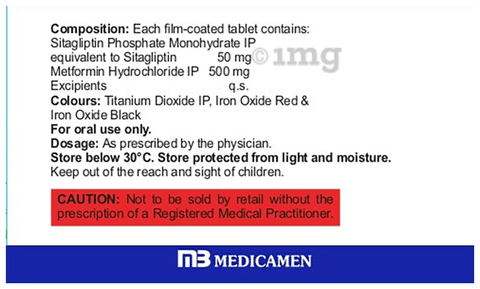 Sitawow M 50/500 Tablet image Sitawow M 50/500 Tablet image