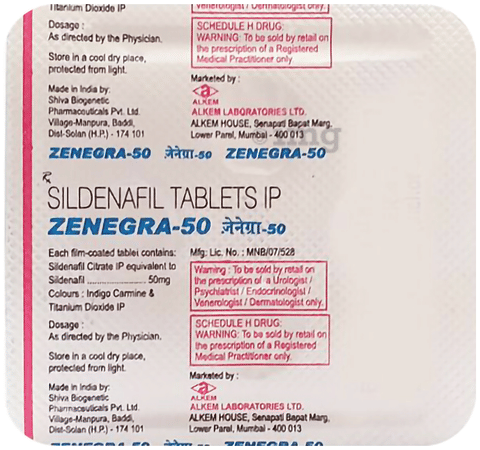 Zenegra 50mg Tablet image